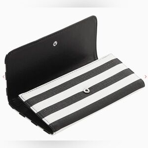 EUC- Kut from the Kloth Striped Tri-Fold Vegan Wallet
